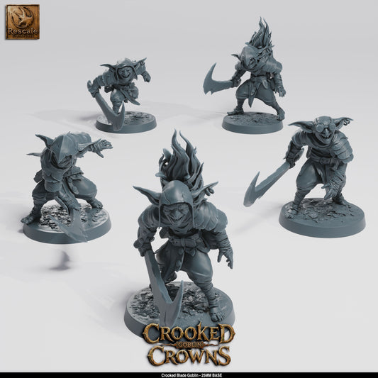 Goblins | 15-Pack 12K Resin 25mm Warband for D&D & Wargames
