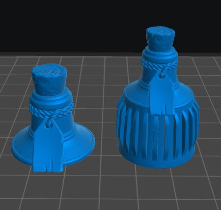 Health Potion Cap | 12K Resin Dropper Bottle Holder for Vallejo & Army Painter