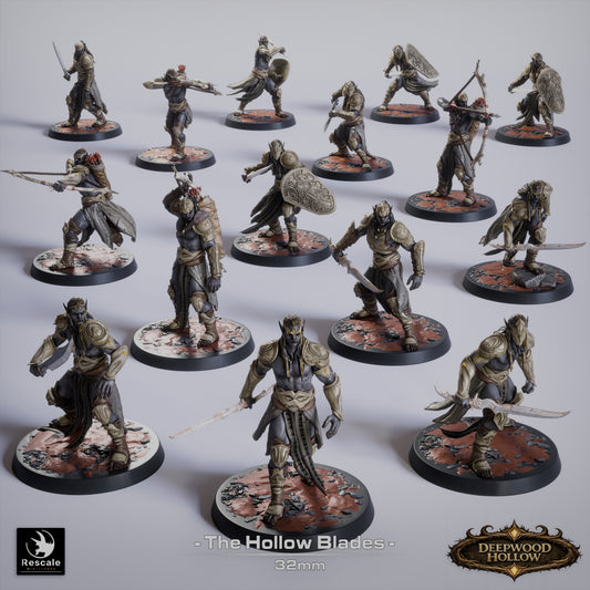 ⚔️ Pack: Dark Elves - The Hollow Blades | 15-Pack 12K Resin 32mm Warband 🗡️
