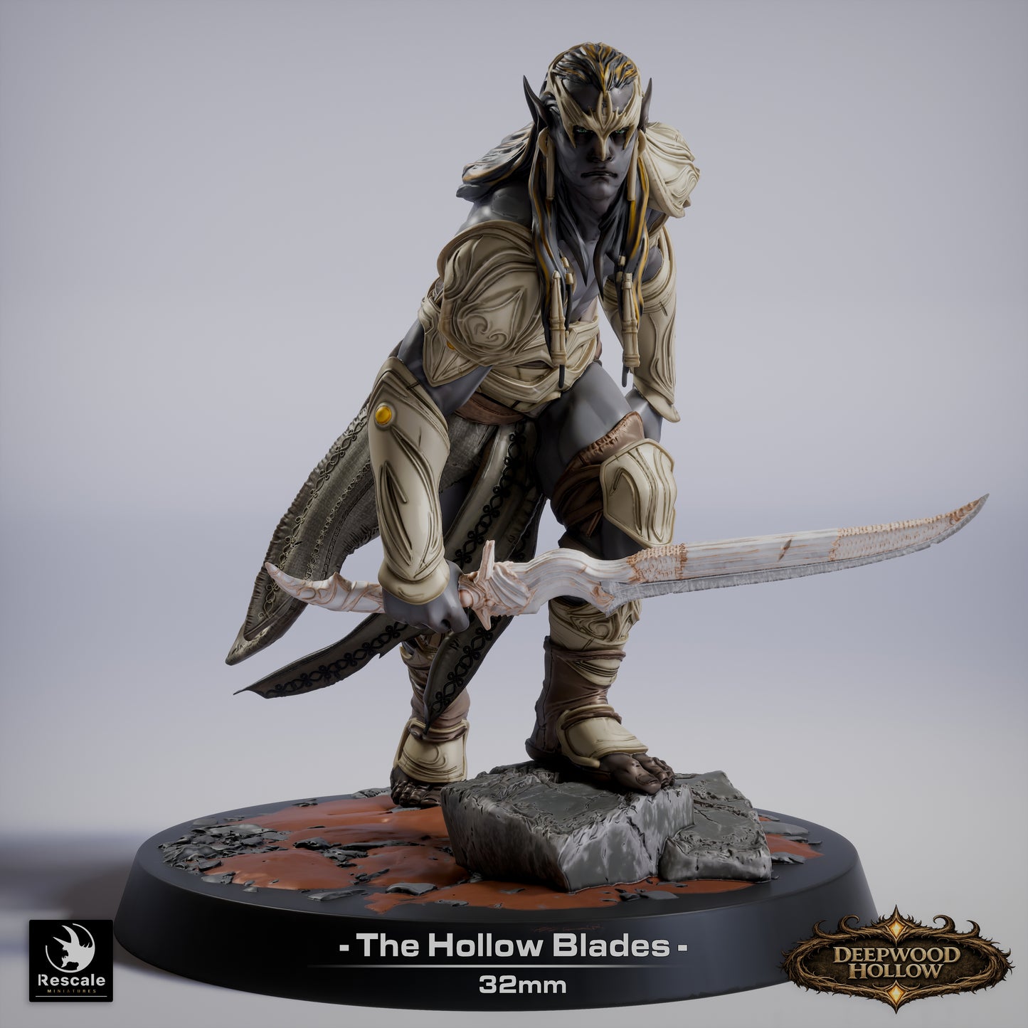 ⚔️ Pack: Dark Elves - The Hollow Blades | 15-Pack 12K Resin 32mm Warband 🗡️