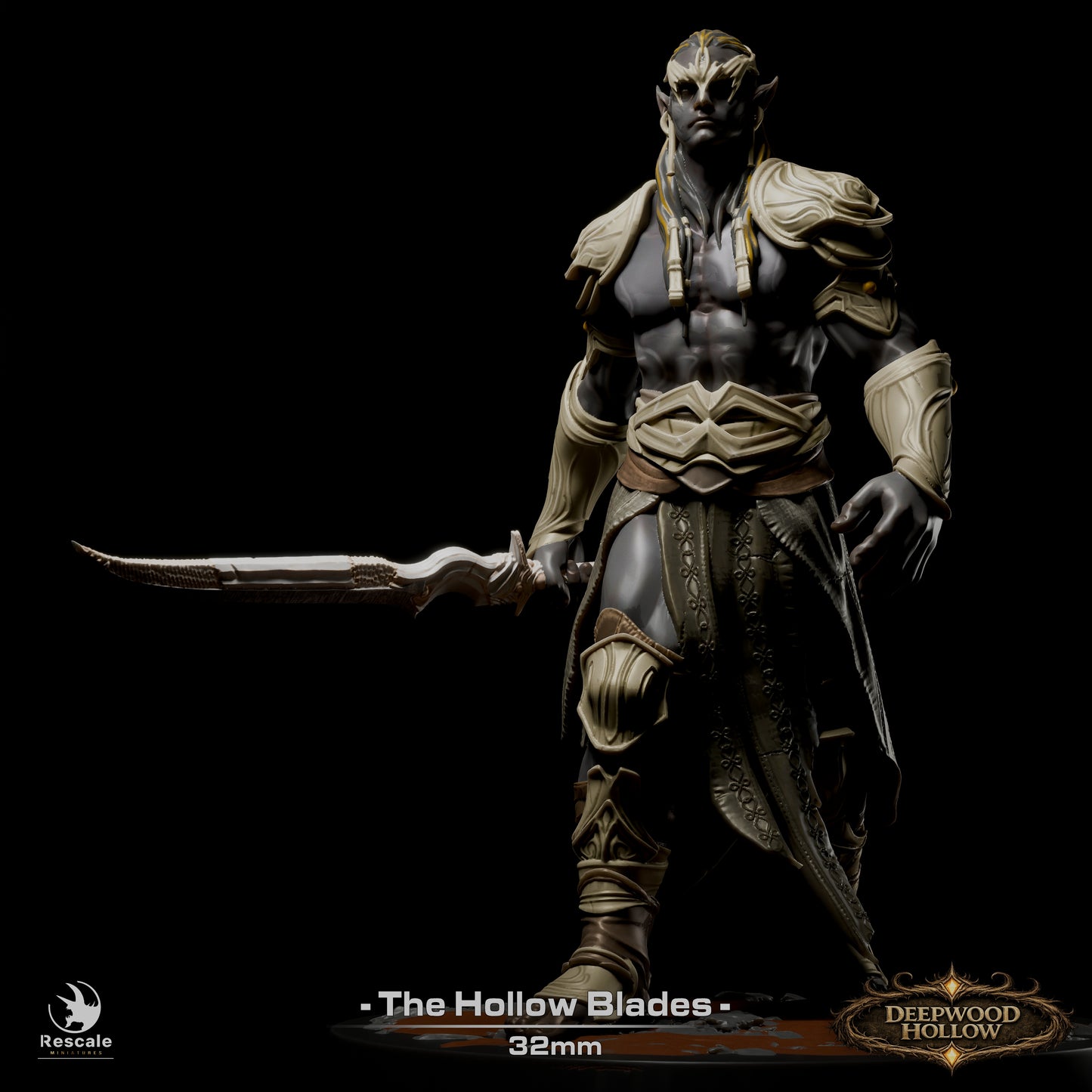 ⚔️ Pack: Dark Elves - The Hollow Blades | 15-Pack 12K Resin 32mm Warband 🗡️