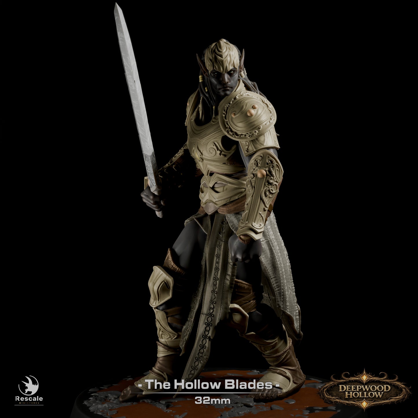 ⚔️ Pack: Dark Elves - The Hollow Blades | 15-Pack 12K Resin 32mm Warband 🗡️