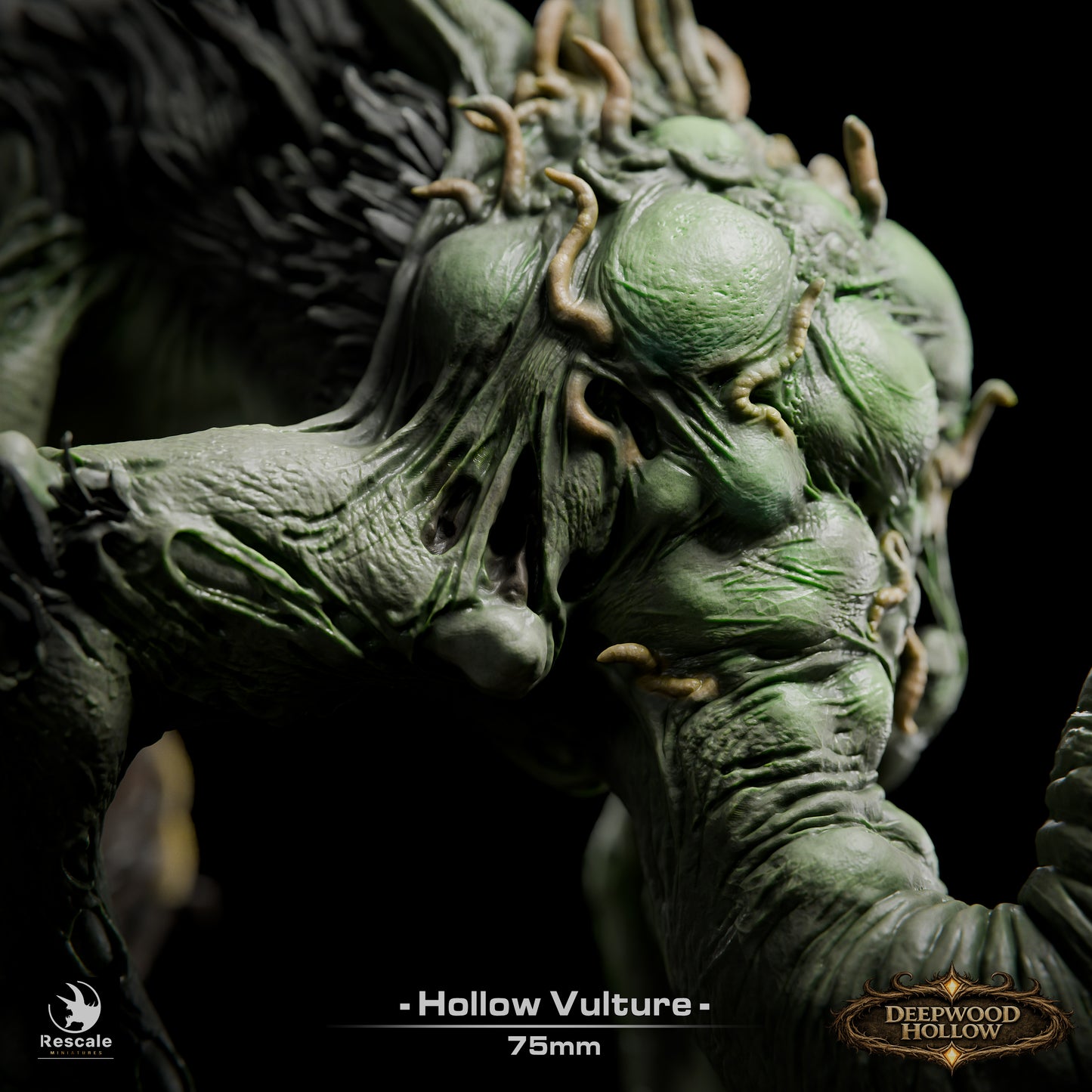 🦅 Hollow Vulture | 12K Resin 75mm Undead Bird of Prey for D&D & RPGs 💀