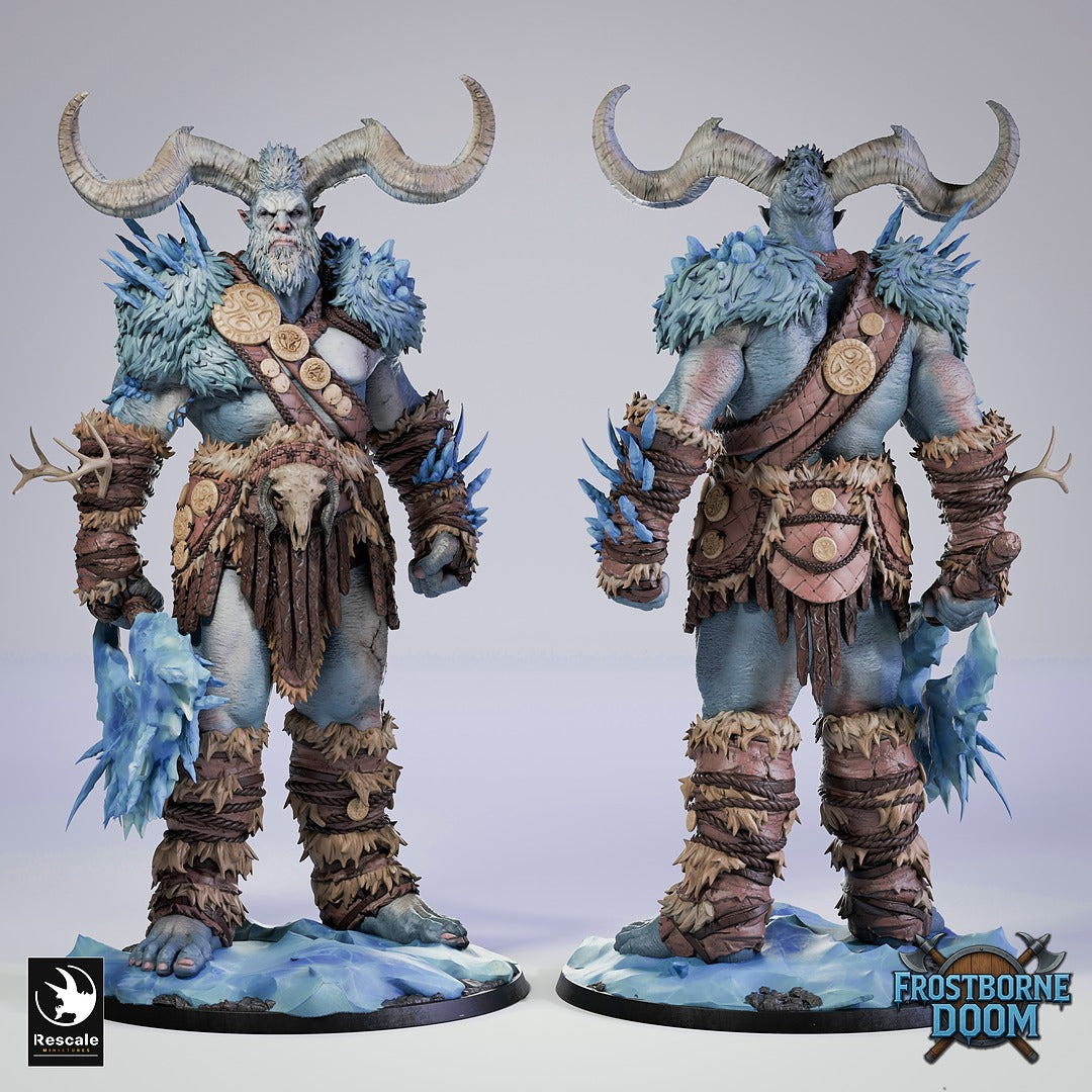 Ice Giant Thulgar | Frozen 12K Resin Colossal for D&D & RPGs