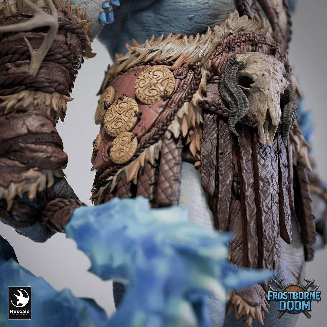 Ice Giant Thulgar | Frozen 12K Resin Colossal for D&D & RPGs