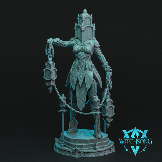 Lady of the Depths | 12K Resin Miniature with 2 Bases for D&D, Warhammer AOS & RPGs
