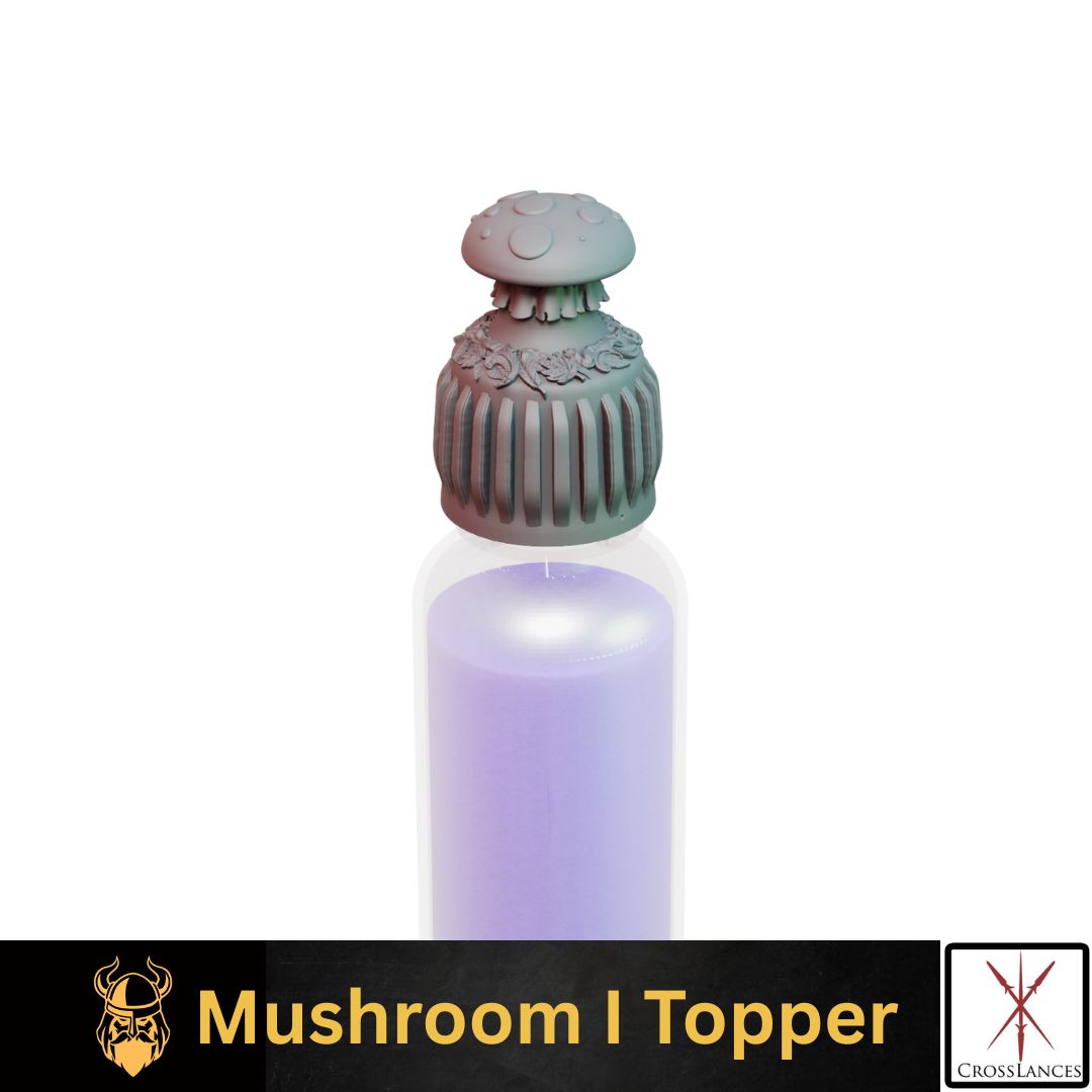 Mushroom Cap | 12K Resin Dropper Bottle Holder for Vallejo & Army Painter