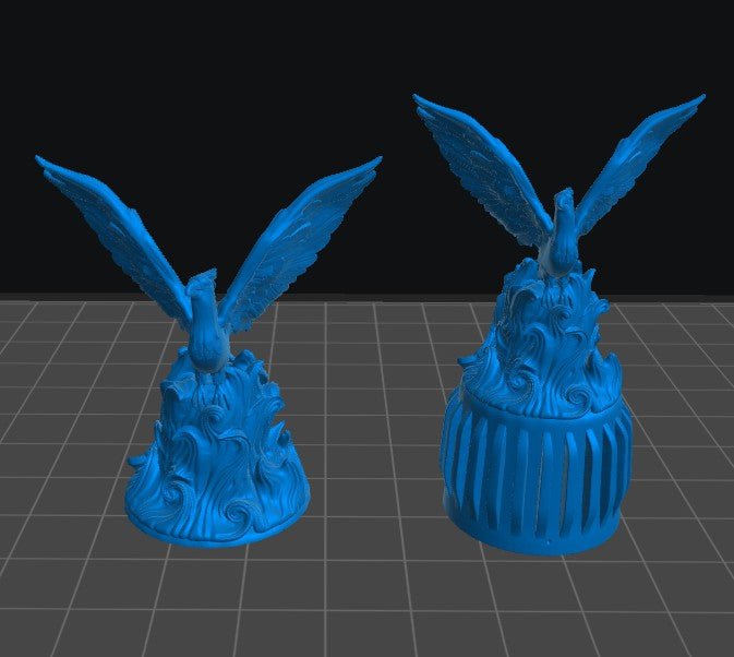 Phoenix Cap | 12K Resin Dropper Bottle Holder for Vallejo & Army Painter