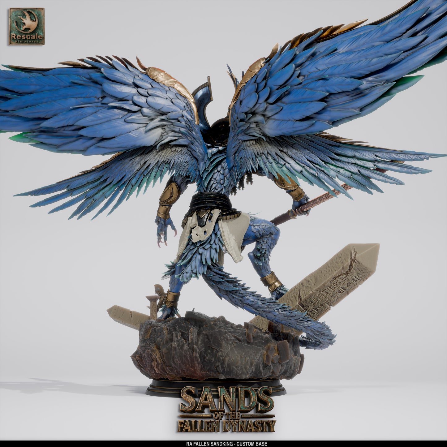 ☀️ Ra, Fallen Sandking | 12K Resin 100mm Desert Tyrant for D&D 🏜️