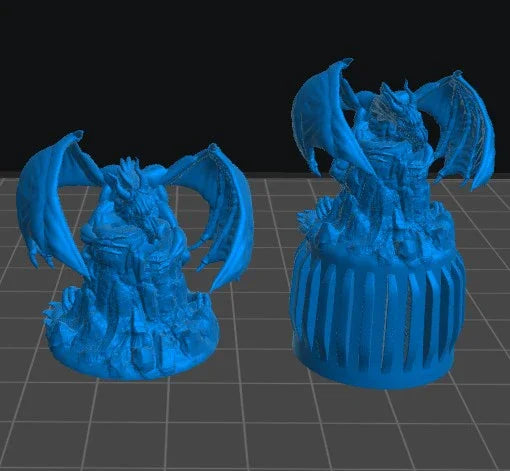 Red Dragon Cap | 12K Resin Dropper Bottle Holder for Vallejo & Army Painter