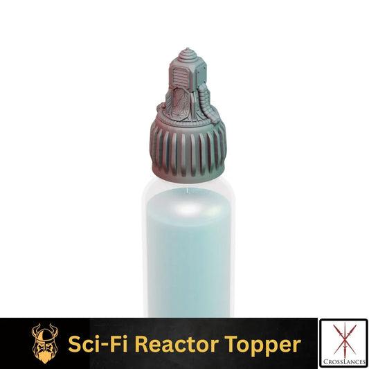 Sci-Fi Reactor Cap | 12K Resin Dropper Bottle Holder for Vallejo & Army Painter