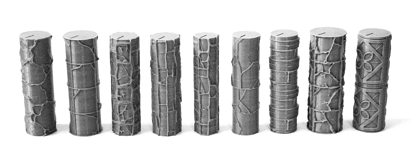 Texture Rollers Set 10 | High Detailed Rollers for Warhammer, D&D & Scenery Crafting