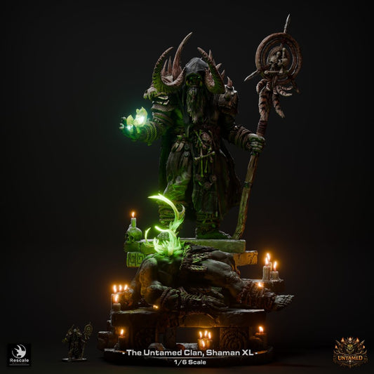 Orc Untamed Shaman XL Collector | Colossal 12K Resin Statue for RPGs