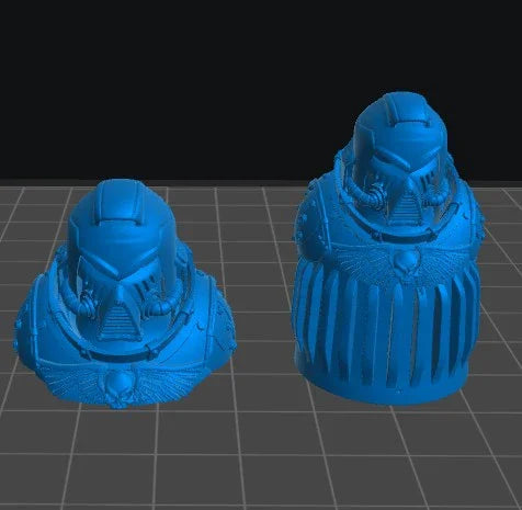 Space Knight Cap | 12K Resin Dropper Bottle Holder for Vallejo & Army Painter