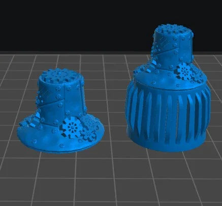 Steampunk Cap | 12K Resin Dropper Bottle Holder for Vallejo & Army Painter