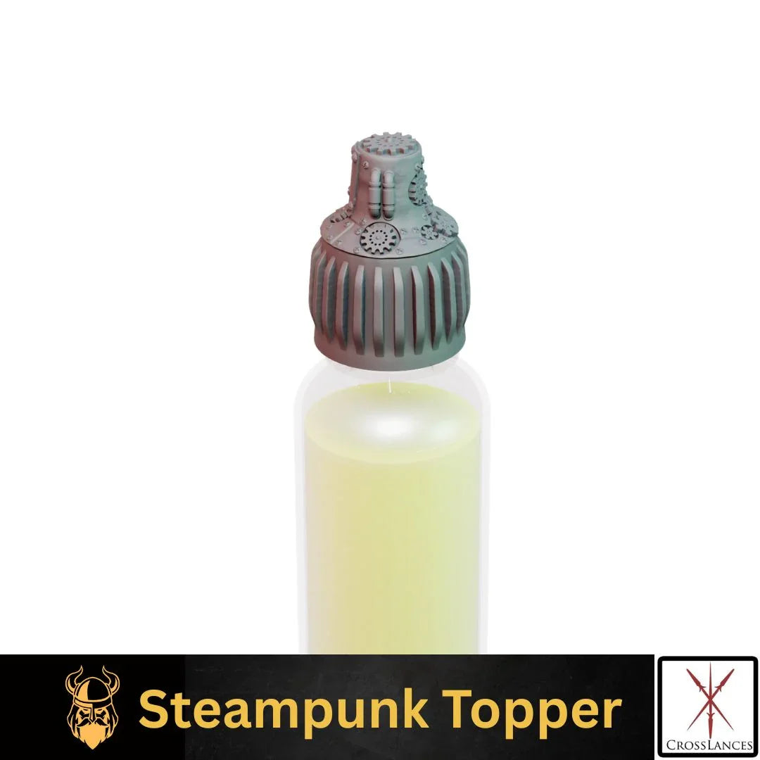 Steampunk Cap | 12K Resin Dropper Bottle Holder for Vallejo & Army Painter