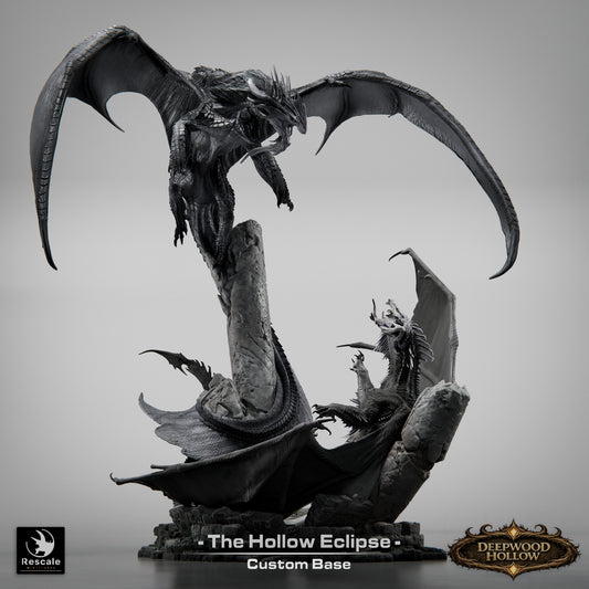 🌑 The Hollow Eclipse | Battle of Dragons - 12K Resin Epic Diorama 🐲