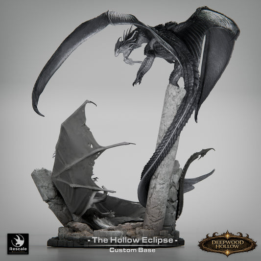 🌑 The Hollow Eclipse | Battle of Dragons - 12K Resin Epic Diorama 🐲
