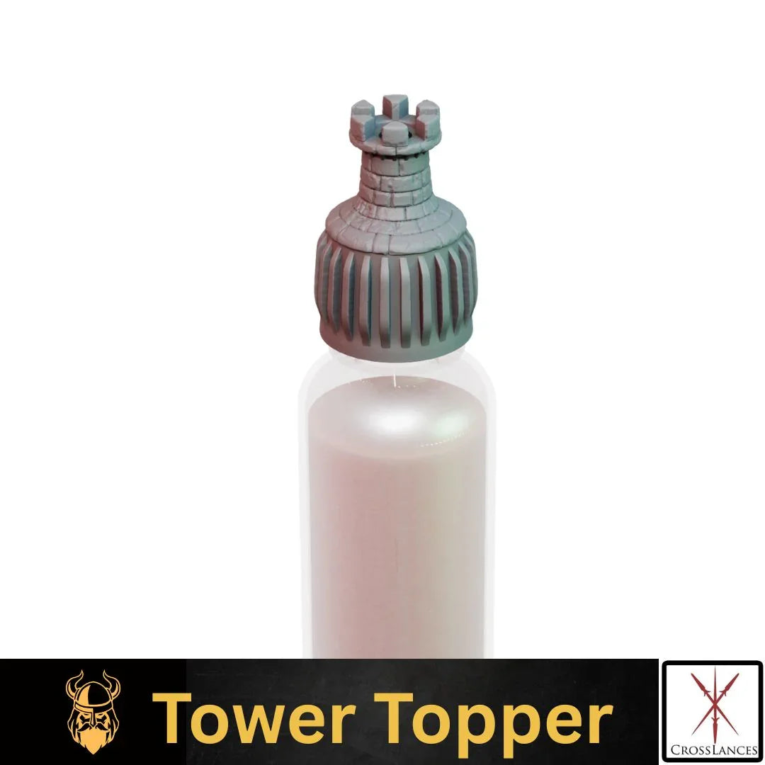 Tower Cap | 12K Resin Dropper Bottle Holder for Vallejo & Army Painter