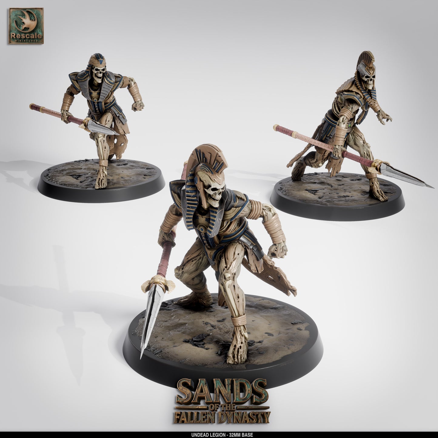 💀 Pack: Undead Legion | 16-Pack 12K Resin 32mm Army for D&D & Wargames ⚔️