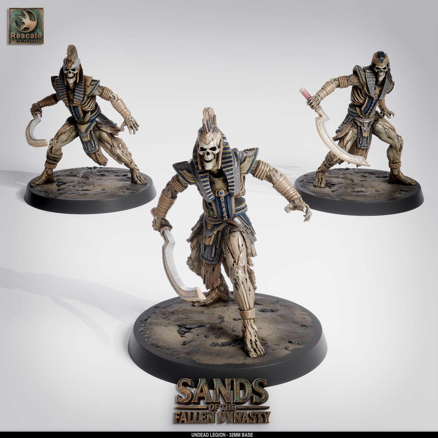 💀 Pack: Undead Legion | 16-Pack 12K Resin 32mm Army for D&D & Wargames ⚔️