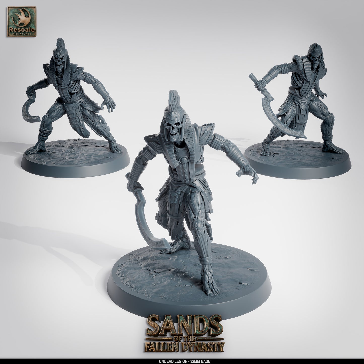 💀 Pack: Undead Legion | 16-Pack 12K Resin 32mm Army for D&D & Wargames ⚔️