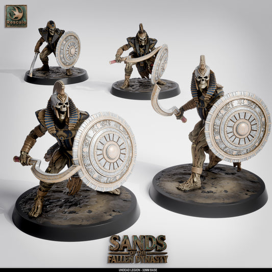 💀 Pack: Undead Legion | 16-Pack 12K Resin 32mm Army for D&D & Wargames ⚔️