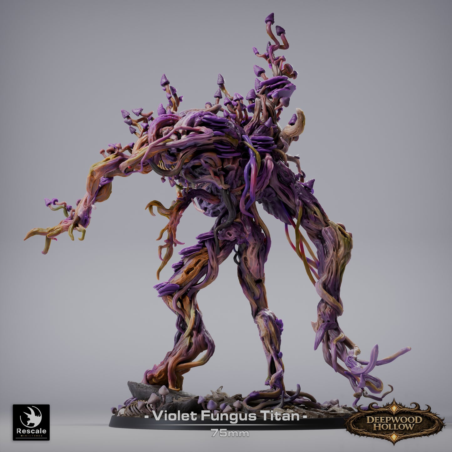 🌿 Violet Fungus Titan | 12K Resin 75mm Monstrous Plant for D&D & RPGs 🍄