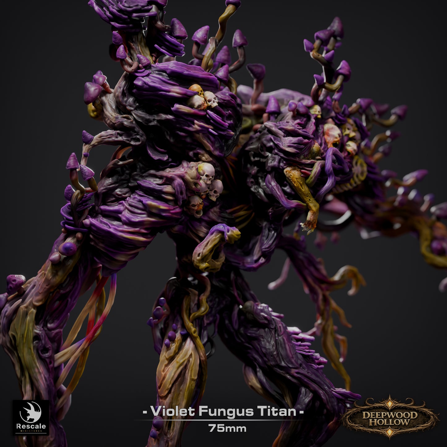 🌿 Violet Fungus Titan | 12K Resin 75mm Monstrous Plant for D&D & RPGs 🍄