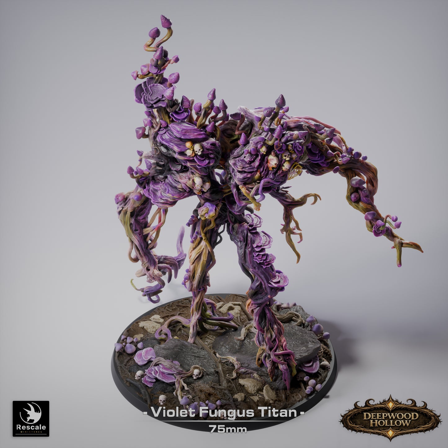 🌿 Violet Fungus Titan | 12K Resin 75mm Monstrous Plant for D&D & RPGs 🍄