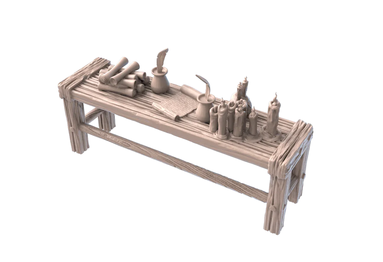 Alchemy Long Tables Scatter Set by SRS Studios | 12K Resin Terrain for Warhammer, D&D & RPGs (Copy)