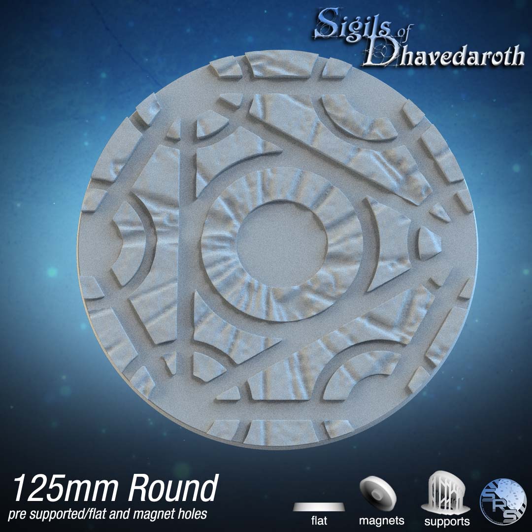 Alchemy Circle Bases by SRS Studios | Mystical 12K Resin Foundations for Warhammer, AOS, D&D & More!