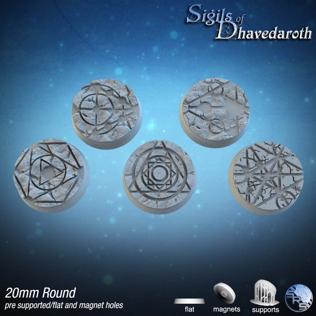 Round 20mm Alchemy Bases by SRS Studios