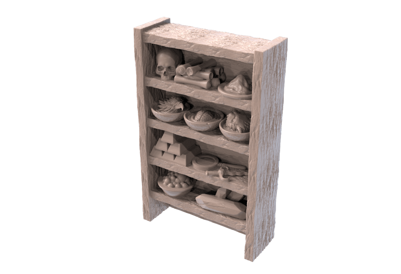 Alchemy Book Cases and Cabinet Scatter Set by SRS Studios