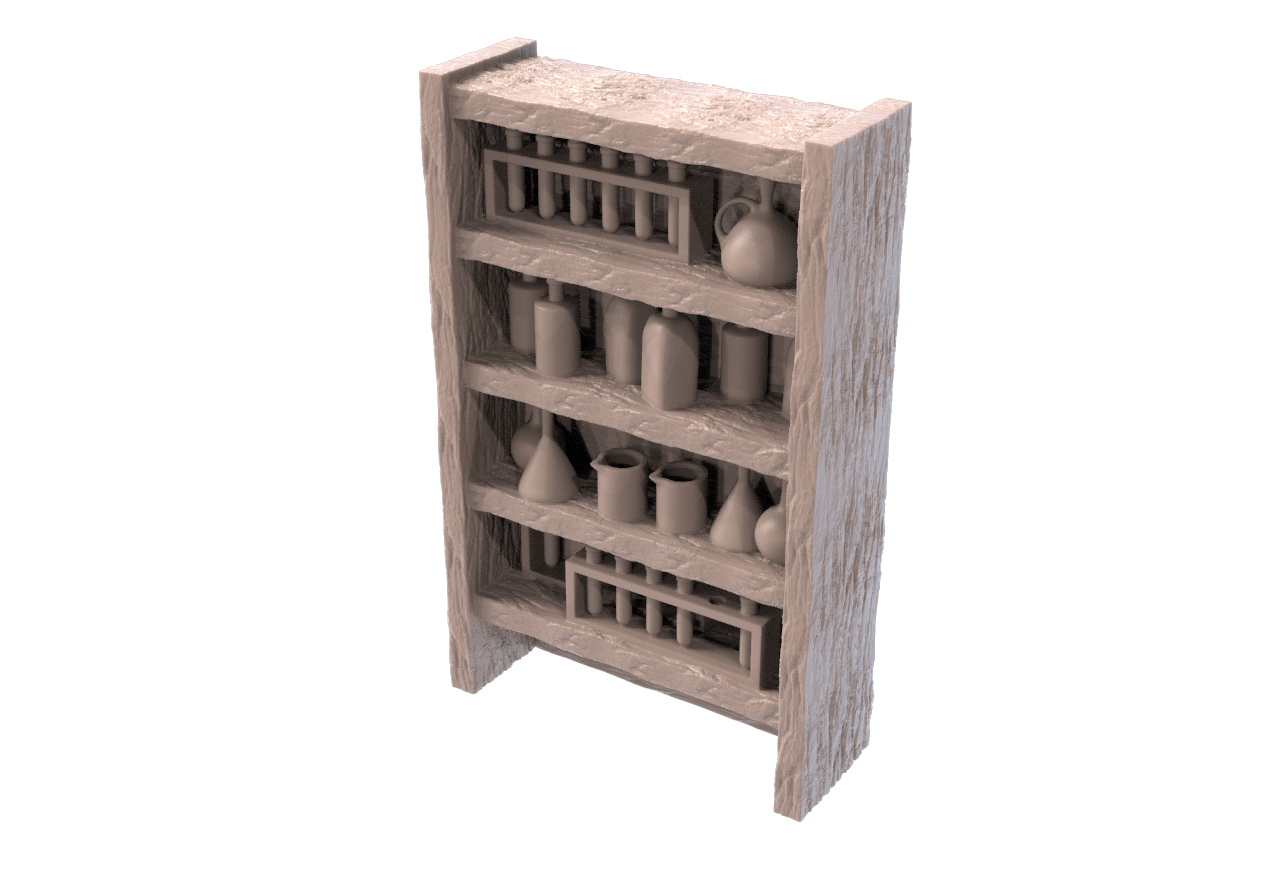 Alchemy Book Cases and Cabinet Scatter Set by SRS Studios