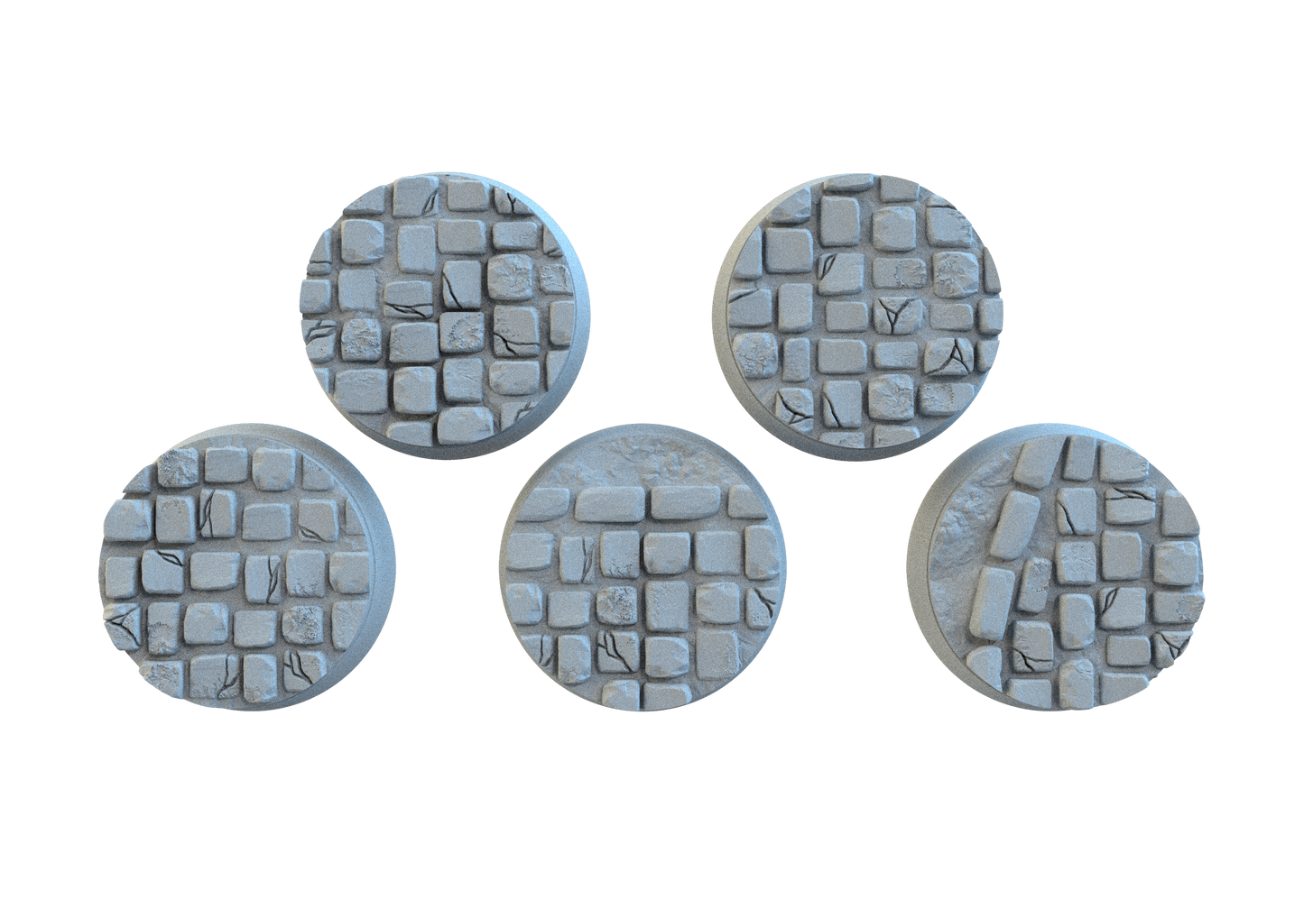 Round 20mm Cobblestone Bases x20 by SRS Studios