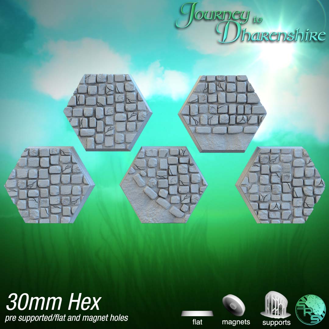 Hex Cobblestone Bases by SRS Studios