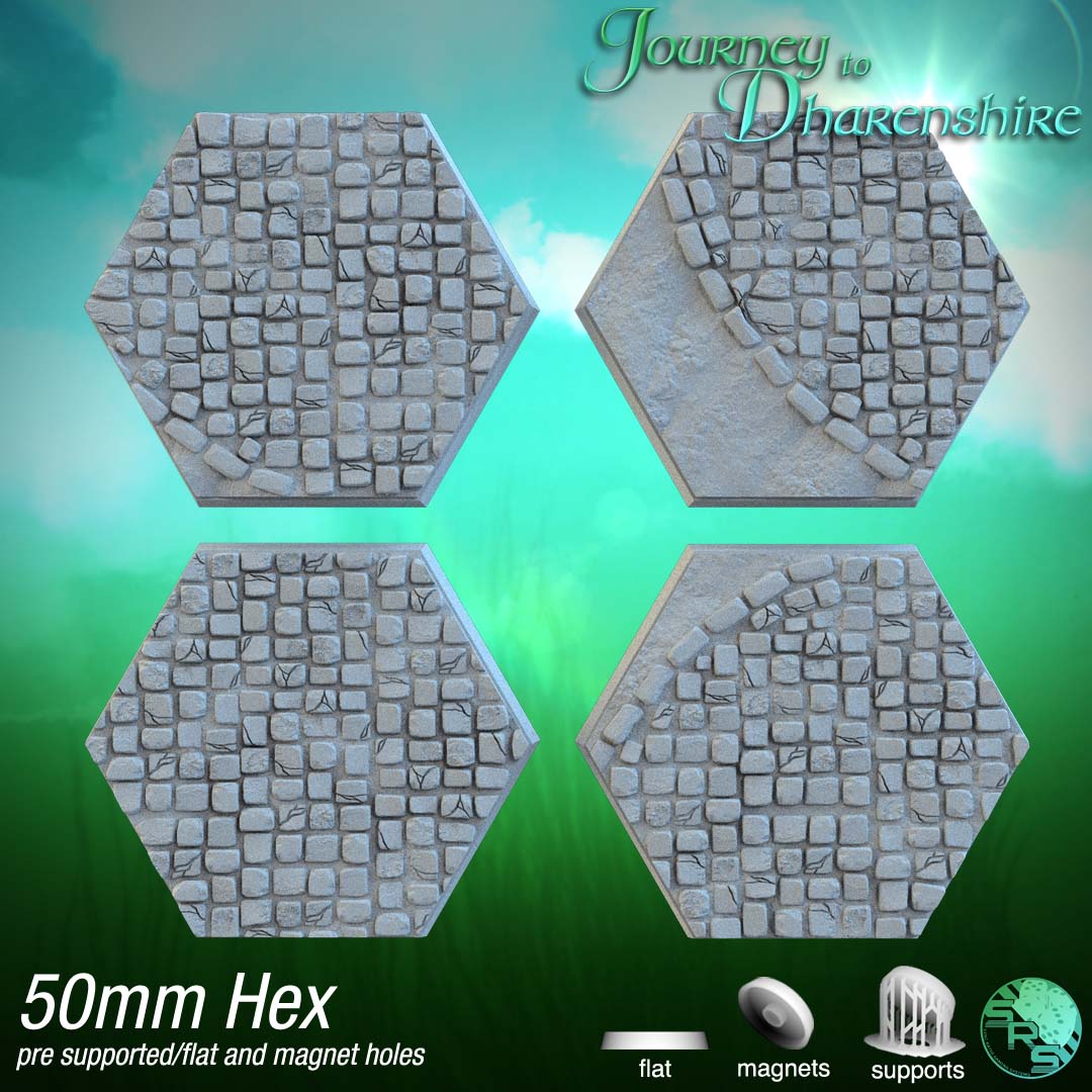 Hex Cobblestone Bases by SRS Studios