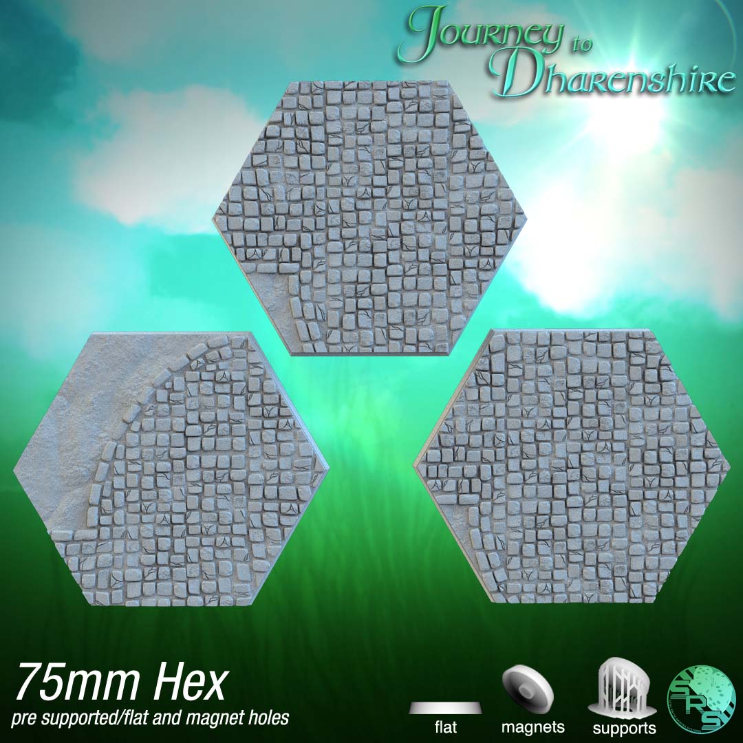 Hex Cobblestone Bases by SRS Studios