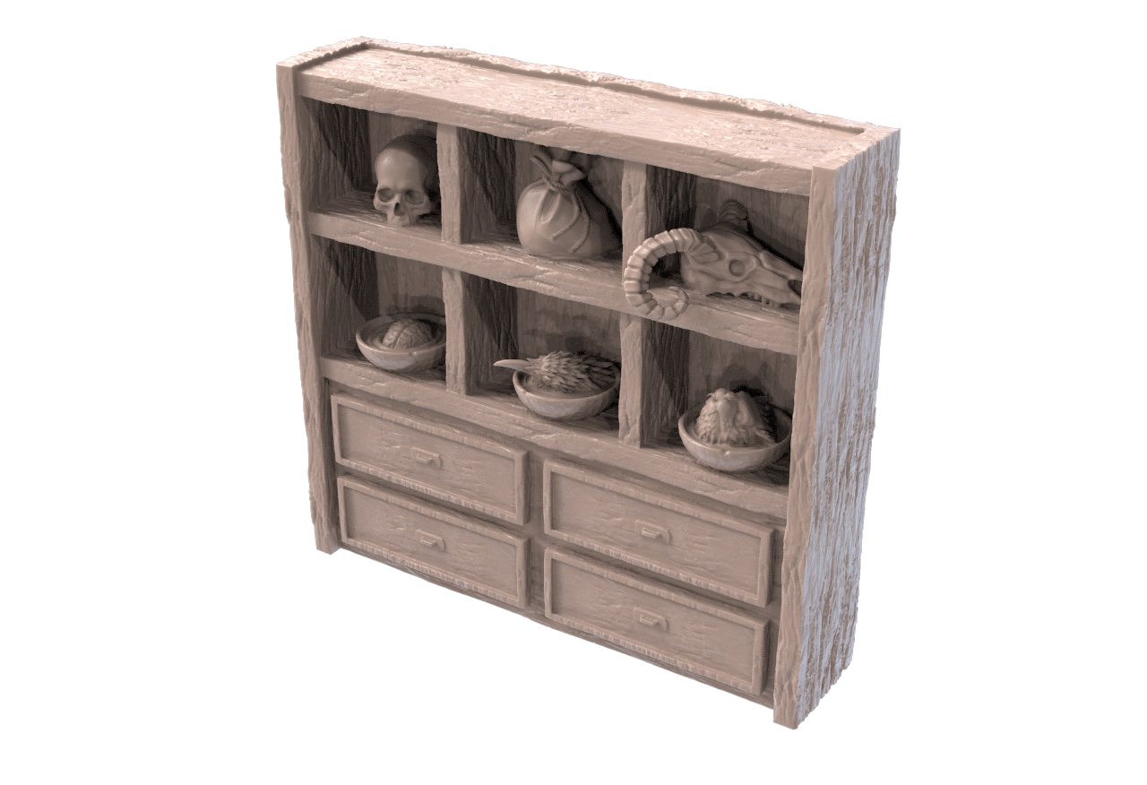 Alchemy Book Cases and Cabinet Scatter Set by SRS Studios