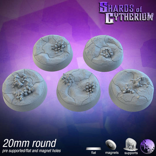 Round 20mm Crystal Bases x20 by SRS Studios