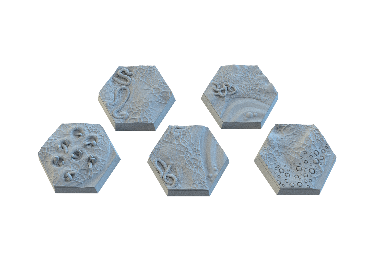 Diseased Hex Resin Bases | Nurgle Rot & Blight for Death Guard, Warhammer, D&D