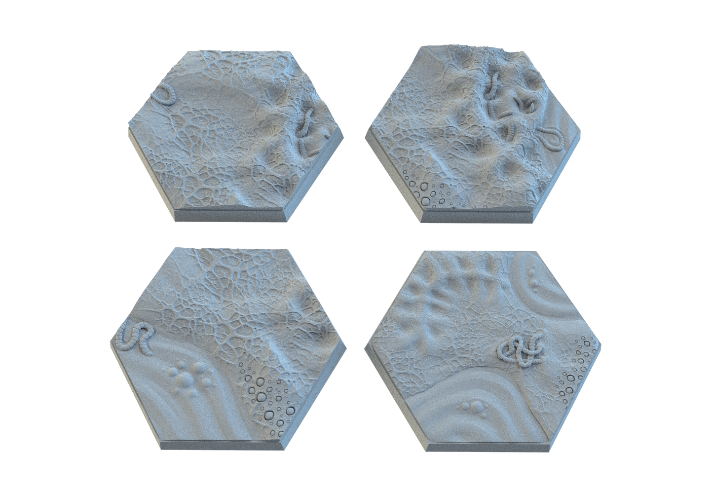 Diseased Hex Resin Bases | Nurgle Rot & Blight for Death Guard, Warhammer, D&D