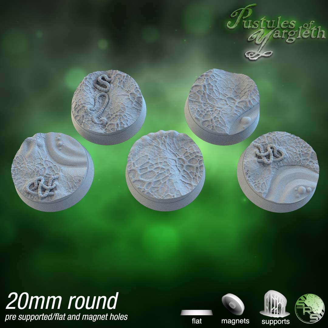 Round 20mm Disease Bases x20 by SRS Studios