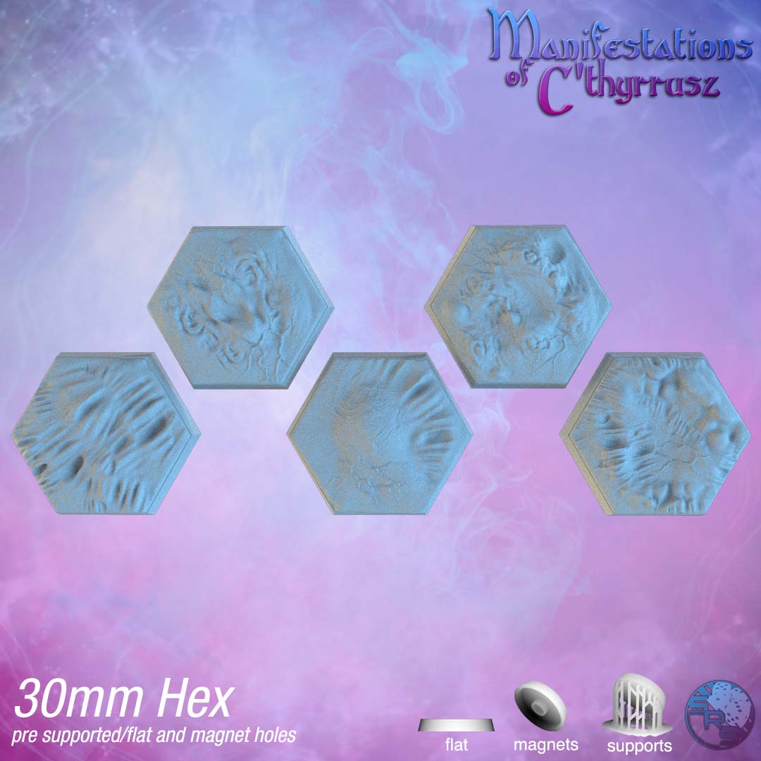Eldritch Horror Hex Resin Bases | Cosmic Terror for Cthulhu, D&D, Warhammer