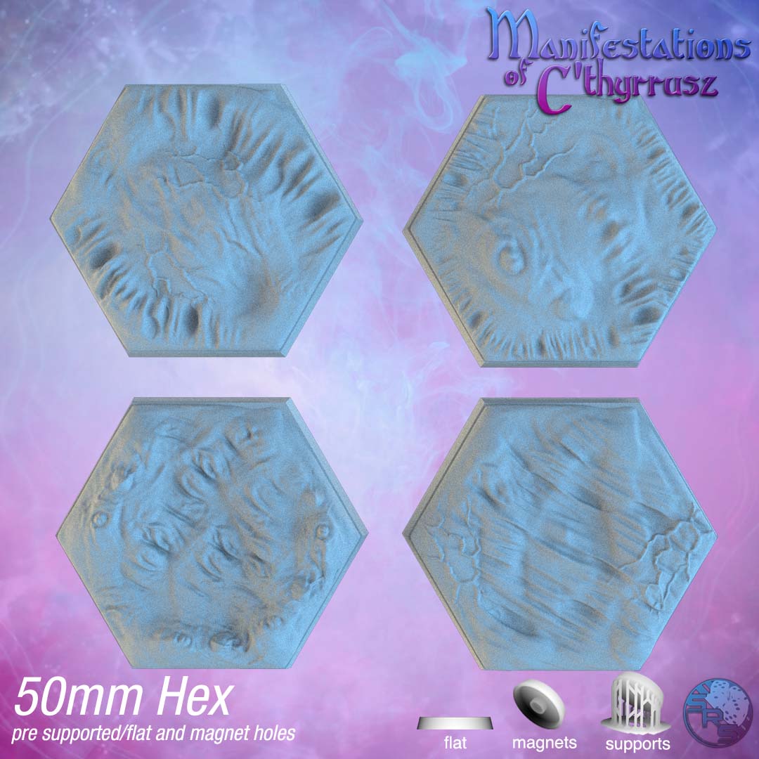Eldritch Horror Hex Resin Bases | Cosmic Terror for Cthulhu, D&D, Warhammer