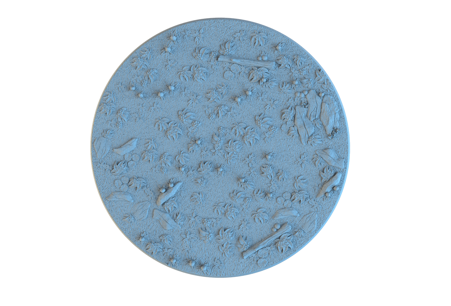 Forest Floor Circle Resin Bases | Wild Woods for D&D, Sylvaneth, Wargaming