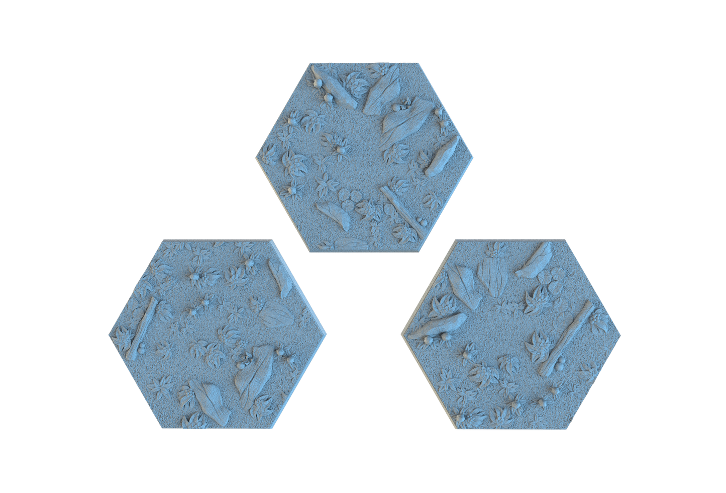 Forest Floor Hex Resin Bases | Wild Woods for D&D, Sylvaneth, Wargaming