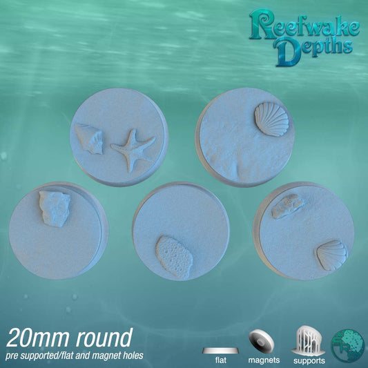 Round 20mm Ocean Bases x20 by SRS Studios