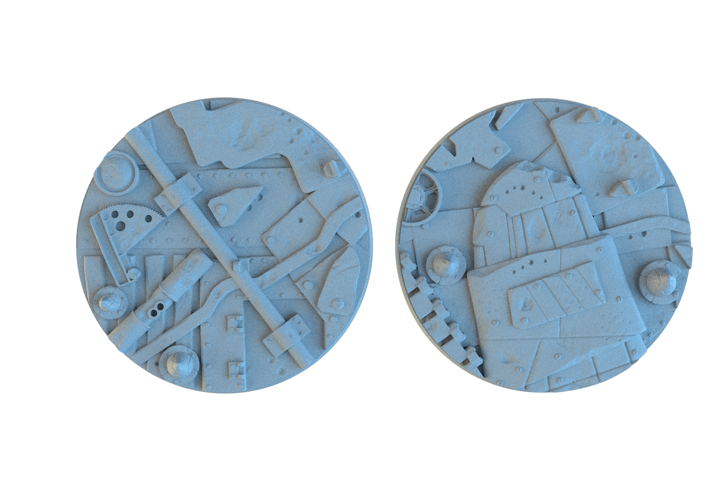 Scrap Junk Circle Resin Bases | Junkyard for Orks, Necromunda, 40k
